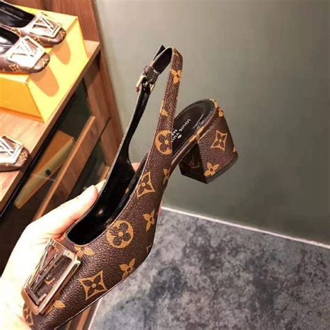 lv pump chocolate|louis vuitton pumps for women.